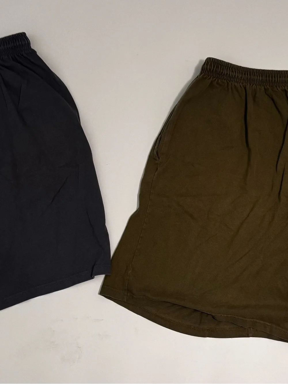 Soffe Men's Athletic Shorts in Olive and Black
